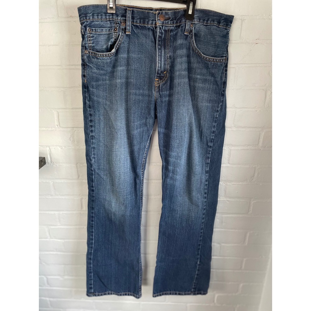 Levis‎ 527 Slim Bootcut Jeans Mens 36x32 Medium Wash Blue Denim